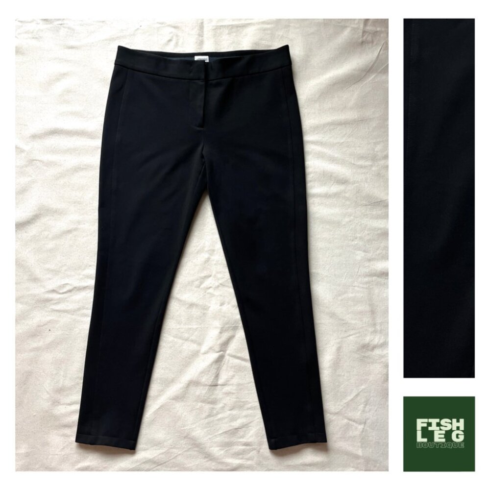 Armani Collezioni | Low Rise Stretch Trousers - Black / Sz 8